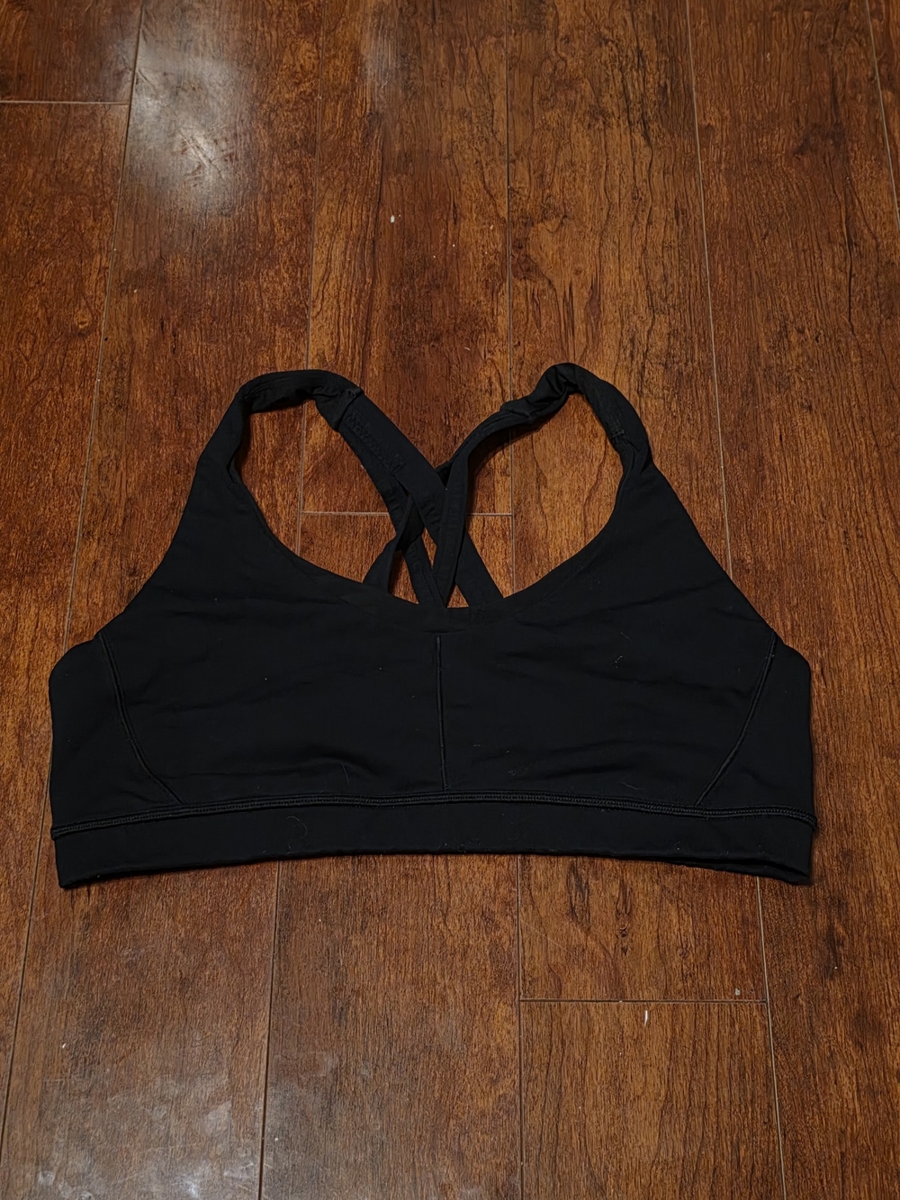 lululemon athletica Black Crisscross Strap Sports Bra